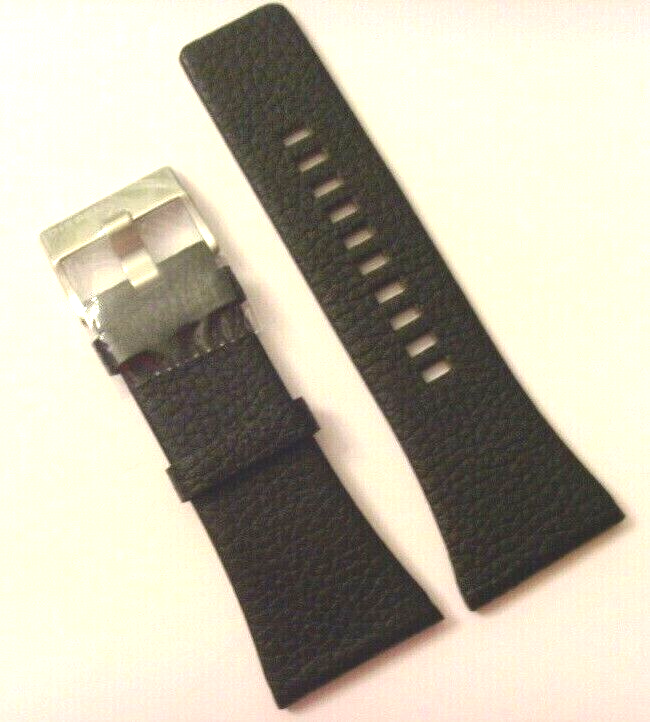 DIESEL Original Cinturino In Pelle DZ7207 Per Orologio Nero 34 Mm