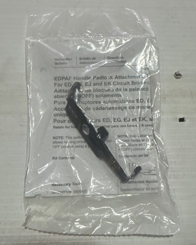 Square D EDPAF Lock Off Only Padlock Atttachment For EDB/EGB/EJB Circuit Breaker - Picture 2 of 3