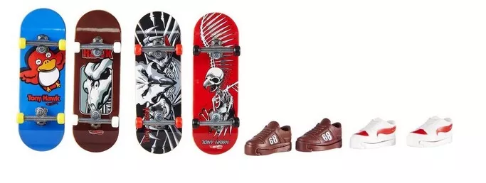 Skate de Dedo com Carrinho - Hot Wheels - Gazellea GT - Tony Hawk - Mattel  - superlegalbrinquedos