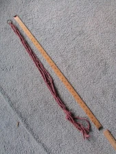 Vintage 1960s Style Macrame Rope Plant Hanger  36"