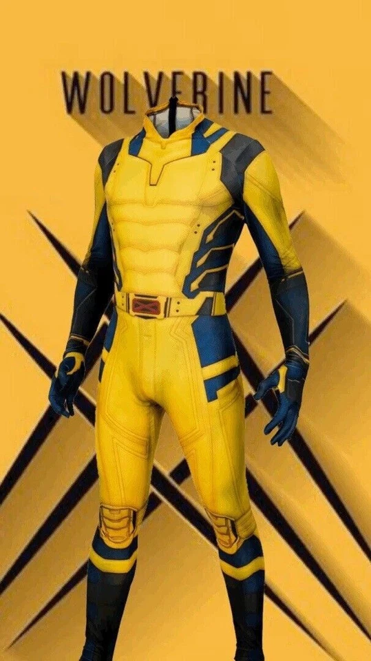 Nuevo Body Disfraz de Wolverine para Niños de Deadpool 3 Película Fiesta de Halloween Foto 3 de 4