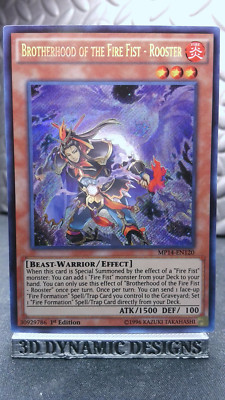 | Yugioh Brotherhood of the Fire Fist - Rooster MP14-EN120 Secret Rare PL   |