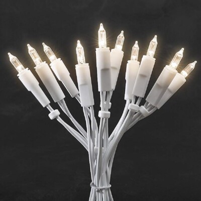LED Mini-Lichterkette 20er warmweiß Kabel weiß mit Schalter 2,85m 6301-102 xmas