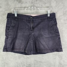 Womens Black Crown  Ivy Caroline Shorts Flat Front Stretch Size 6