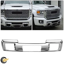For 15-19 GMC 2500HD 3500HD Chrome Front Bumper Skid Plate Face Bar 23178964