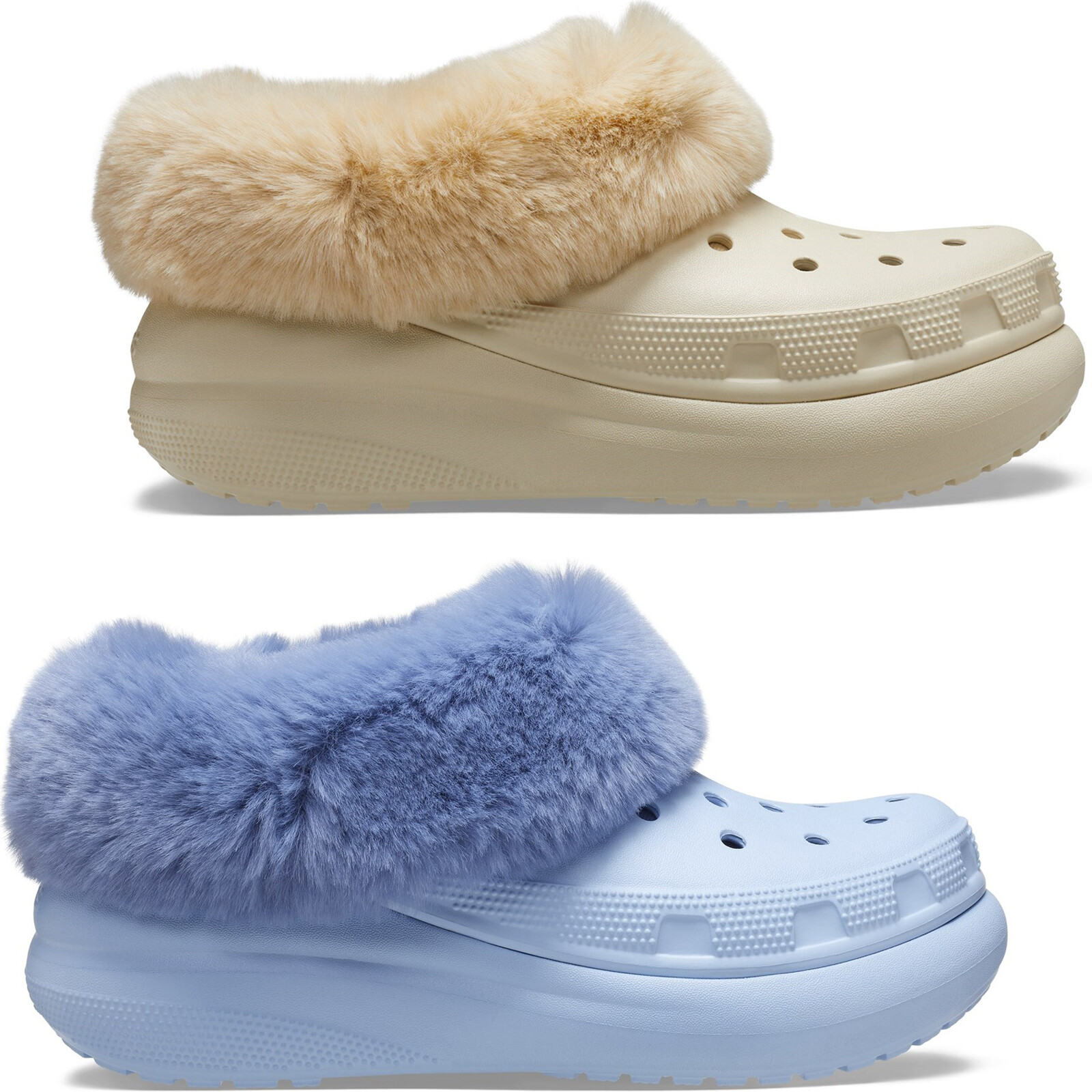 Sandalias De Plataforma Forradas Crocs Furever Crush Para Mujeres
