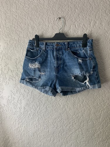 Women's Denim Shorts Distressed Cute 