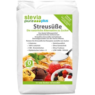 1000g Stevia Streusüße Diabetiker Zuckerersatz kalorienfrei Granulat Extrakt