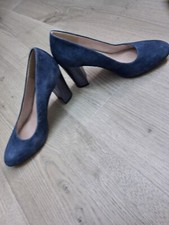 REDUCED Beautiful S Oliver blue suede leather shoes size 3.5 /36 ex condition 💙