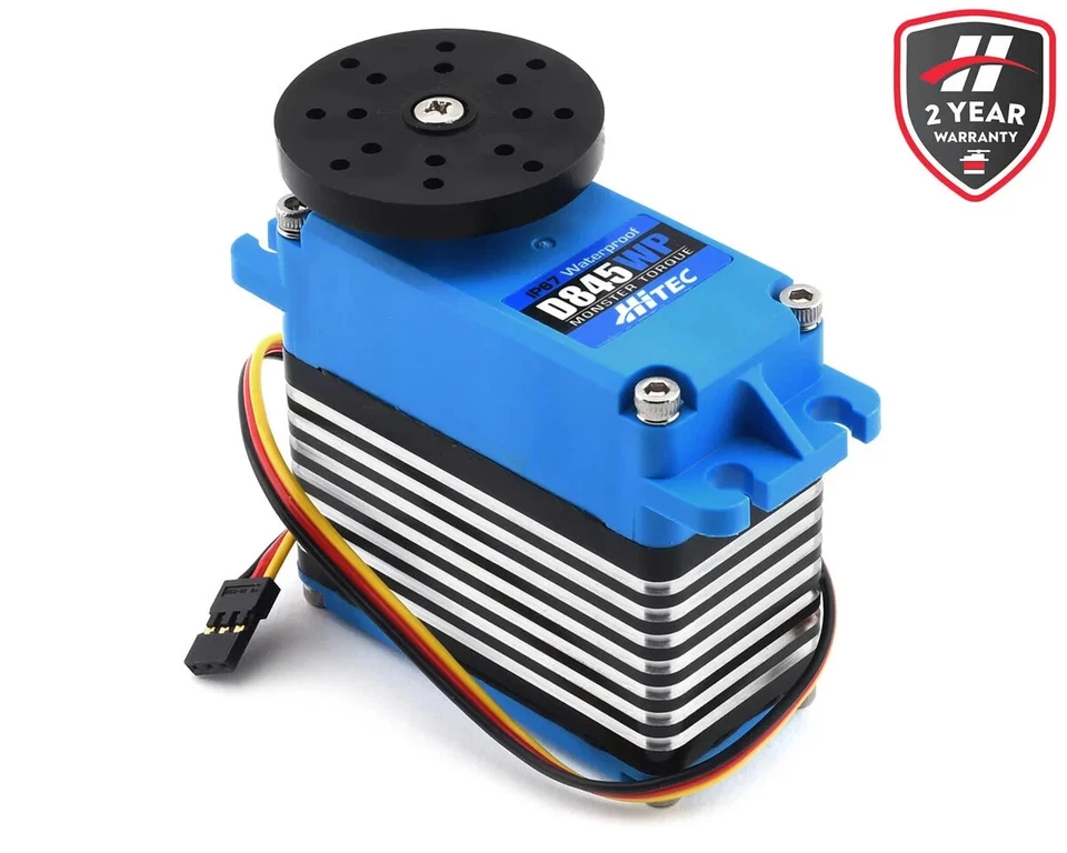 Hitec D845WP Waterproof Monster Torque Steel Gear Large Scale Servo High Voltage - Image 1 of 1