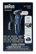 Braun Series 6 6072CC Men's Electric Shaver - Black / Blue