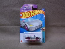 HOT WHEELS SILVER 2022 134 BARBIE EXTRA CONVERTIBLE ROADSTER TOONED WINGED DOOR