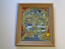 20" TSS PAINTING CONTEMPORARY MODERNIST AMERICAN ABSTRACT PORTRAIT POP ART HEAD