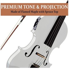 Hand-Carved Violin with Ebony Fine Tuners-