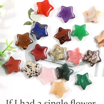 50pcs Charms Natural Star Crystal Stone Assorted Quartz Healing Reiki Gems Gift