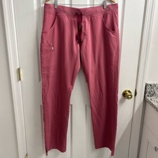 Figs Kade Cargo Scrub Pants Women  s XL Tall Quartz Pink Limited Edition