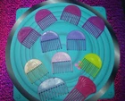 Vtg Hasbro JEM AND THE HOLOGRAMS ORIGINAL DOLL COMB Hair Pick Lot