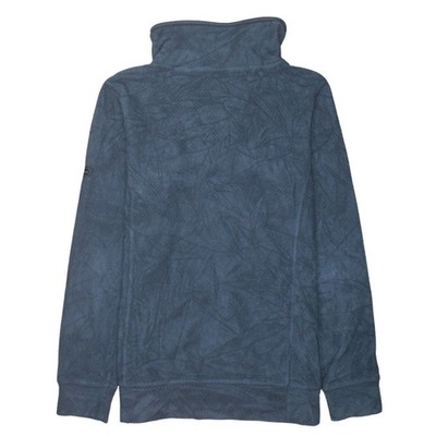 Berghaus Damen blau Knopfleiste Fleecepullover UK 10 Polyester warm Oberteil