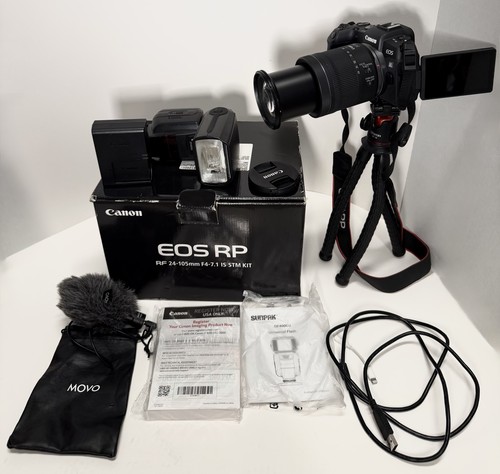 Canon - EOS RP Mirrorless Camera with RF24-105mm f/4-7.1 IS STM Lens - Bundle