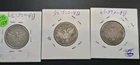 1897, 1901, 1908 Barber Quarters, Silver coins. VIRTUALLY COMPLETE "LIBERTY"!!