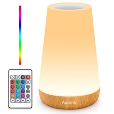 LED Night Light Bedside Lamp Touch and Remote Control Dimmable Tabletop 13 RG...