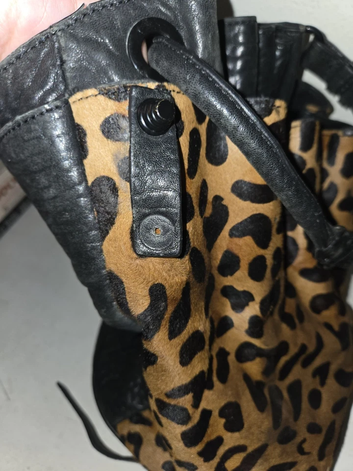 PROJECT Alexander WANG diego Dark leopard bucket bag Calf Hair Studded Bottom - Image 3 of 4
