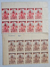 North Vietnam Scott 1l53-54 Trung Sisters 1945-46 Block Of 10 Mnh Ngai
