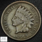 1909 S Indian Head Copper Cent 1C