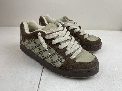 Vtg Adio Tan Brown Skate Shoes Size US W11 Womens Skateboarding Used Skate