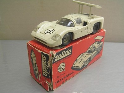 Solido 169 Chaparral 2F white with #5 decals made in France 1/43 scale NMIB