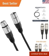 Professional 6ft XLR Male to Female Microphone Cable with Zinc Alloy Connectors