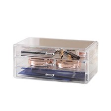 1PCS Acrylic Jewelry Organizer Box, Jewelry Drawer Organizer With 3 Drawers, ...