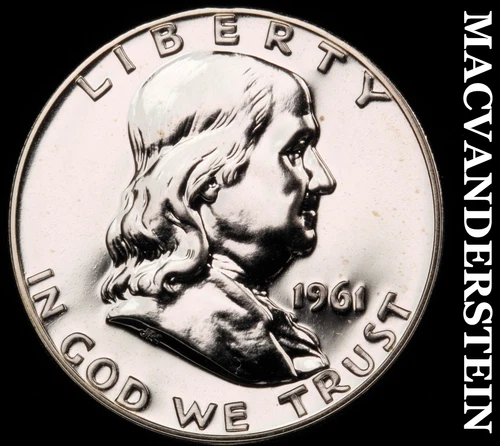 1961 Franklin Half Dollar-Choice Gem Proof Lustrous No Reserve #G7579