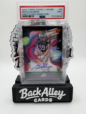 2024 Topps Cosmic Chrome Brock Bowers First Flight Signatures Auto /75