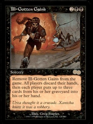 Ill-Gotten Gains LP Light Play Urza's Saga MTG [6239]