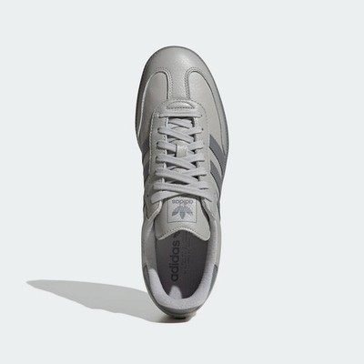Mens Adidas Originals Samba OG Grey Two Leather Shoes Casual