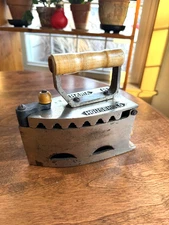 SAD IRON, CHARCOAL, MARKED HARIA HOUSEHOLD (BD)