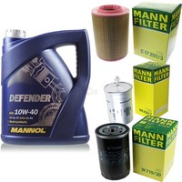 MANN-FILTER Inspektionspaket 5L Mannol Defender 10W-40 FüR Vw Transporter Iv