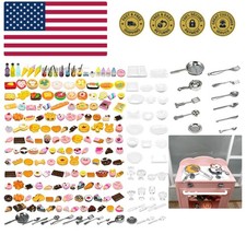 200pcs Miniature Landscape Food Drinks Bottle Mini Toys Doll House Kitchen Pl...