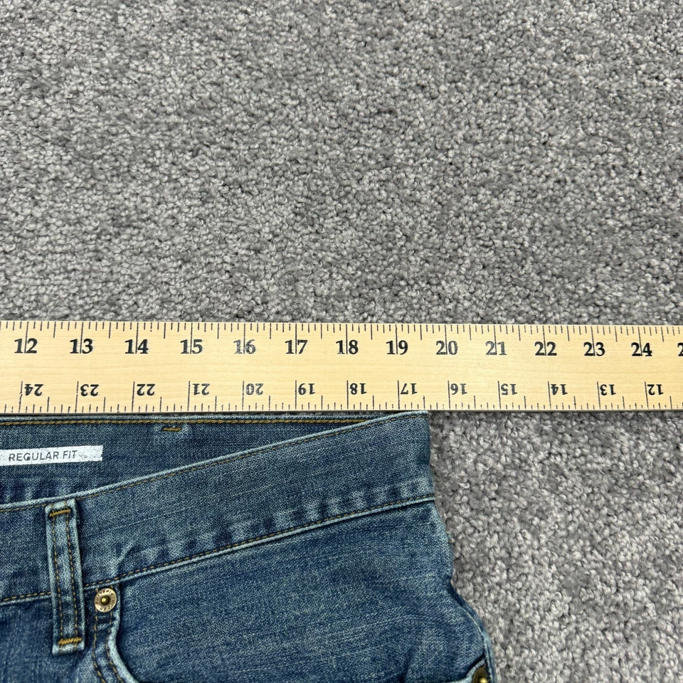 Pantalones de mezclilla Urban Pipeline para hombre 38x32 azul calce regular pierna recta lavado medio Foto 3 de 4