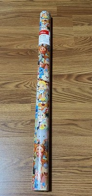 40 Sq Feet Disney Characters Christmas Wrapping Paper Gift Wrap Unopened Rare