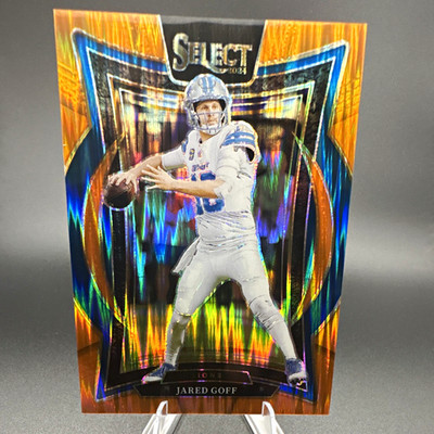 Panini 2024 Select Jared Goff Detroit Lions #36 Concourse Orange Shock 56/499
