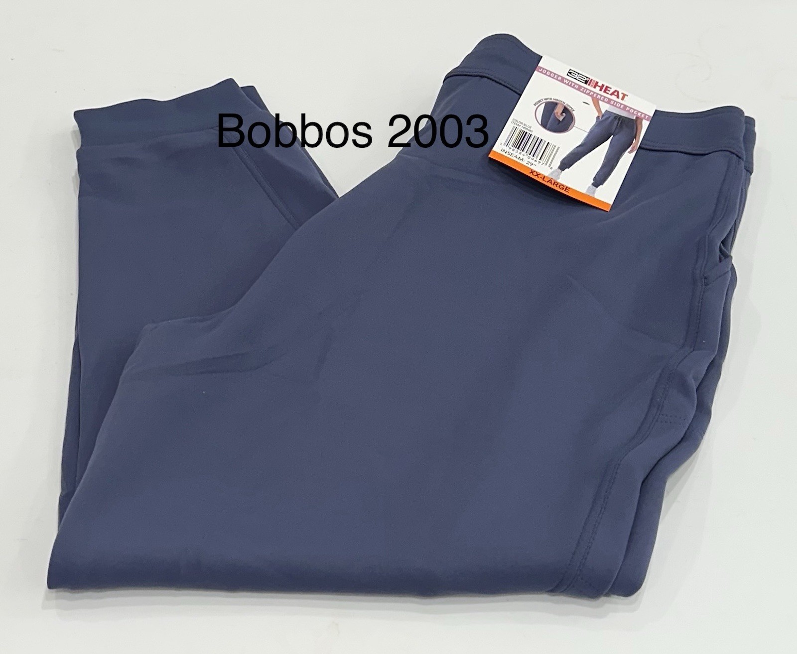 32 Degrees Heat Women's Zippered Side Pocket Jogger Pants, Blue, Size XXL