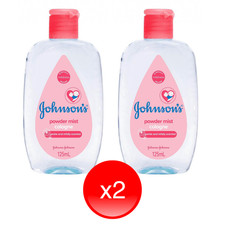 Johnsons Baby Cologne Powder Mist 125ml  2 Pack 