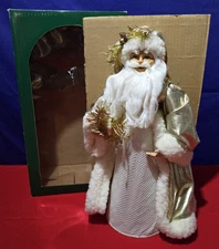 *NEW* Vintage GWT Santa Claus 16" Tall Christmas Decoration Tree Topper in Box