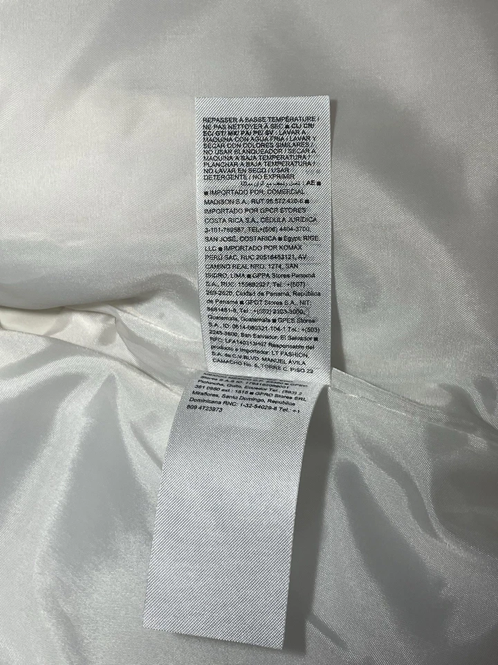 Old Navy Girls Hooded Quilted Puffer Vest White M (8) Water Resistant NWT - Image 4 of 4