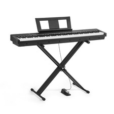 VEVOR Weighted Digital Piano, 88 Keys Fully Weighted, Black, with X Stand