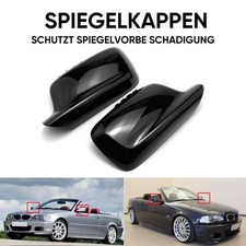 2x L+R Außenspiegel Spiegelkappen Kappen Für BMW E46 Coupe Cabrio  E65 E66 NEU