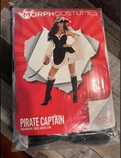 Pirate Captain Dress Halloween costume- Medium- NEW
