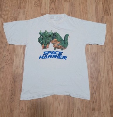 Vintage 80s Rare Space Harrier Sega Arcade Video Game Shirt Small